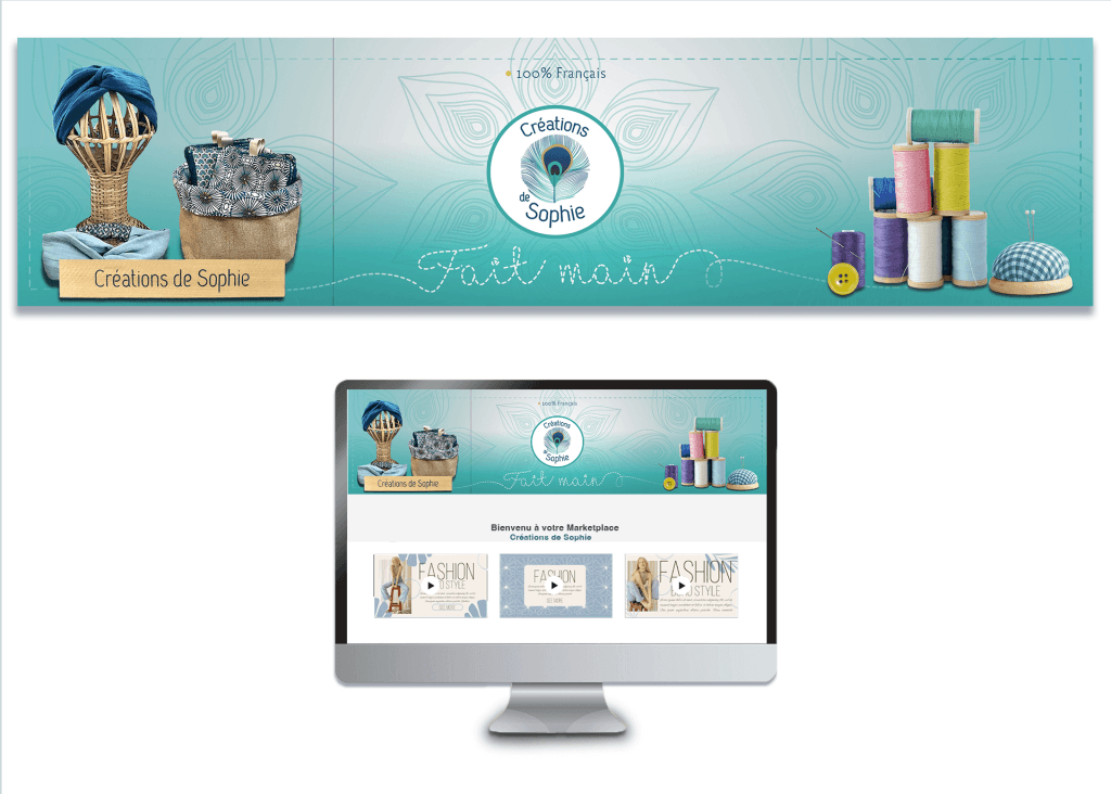 Conception desing graphique d'une bannière pour Etsy
