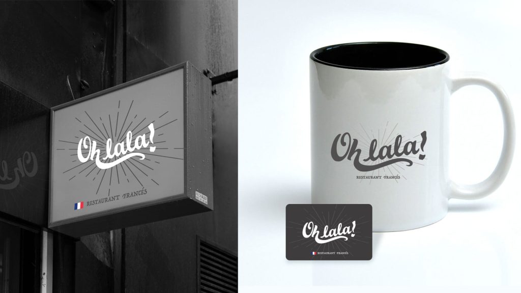 Illustration de notre travail en design graphique, création de logotype